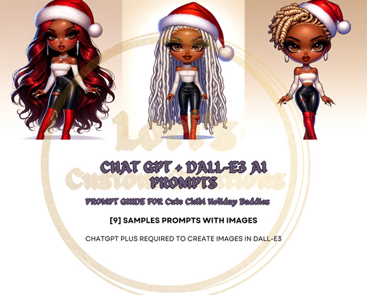 ChatGPT4 & DALL-E3 AI Chibi Dolls - Digital Download AI Prompt Guide for Beginners