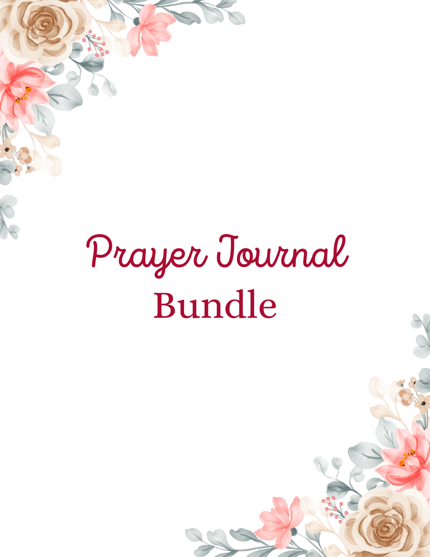 Prayer Journal PLR 68 pages