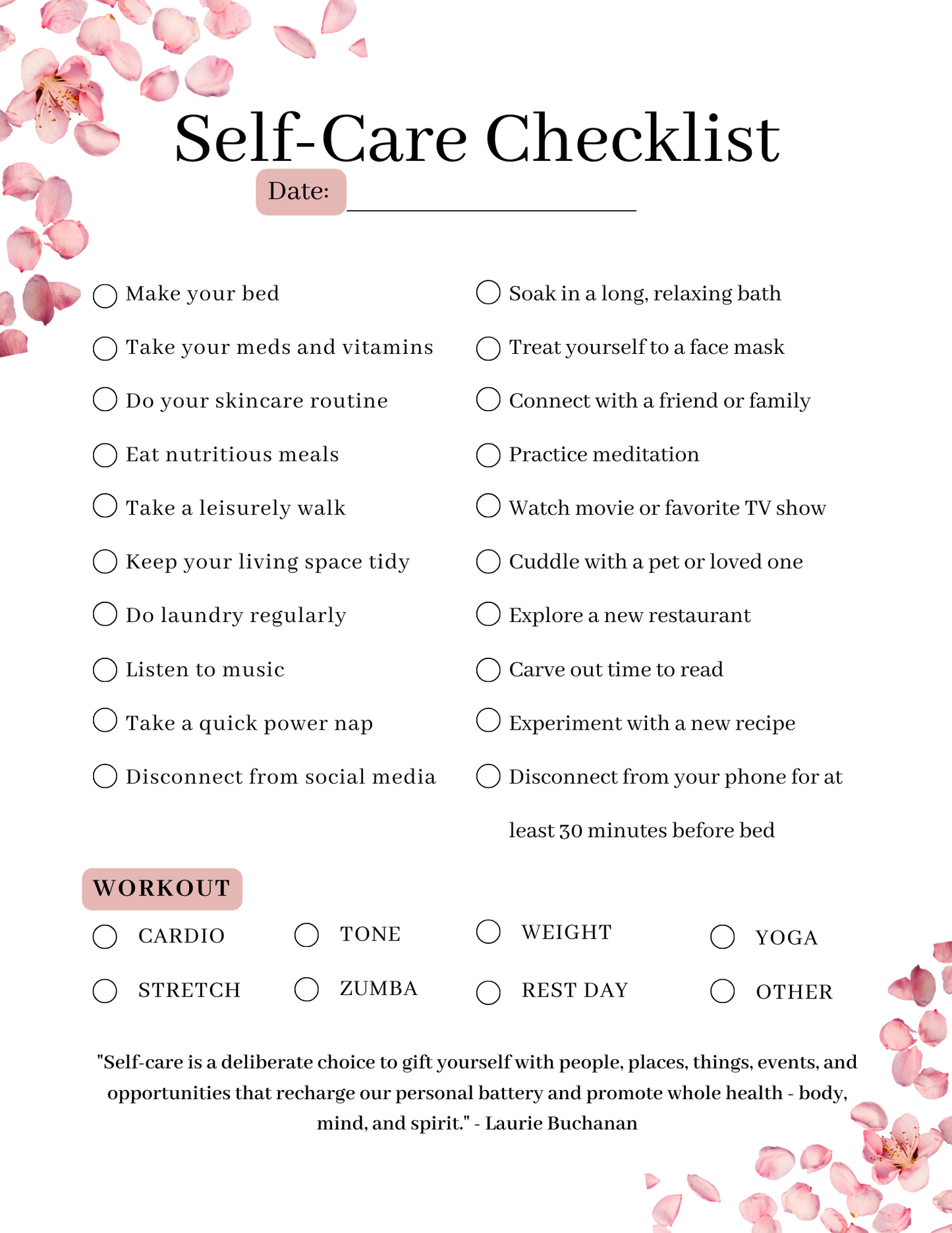 Self-Care Journal with MRR/ PLR